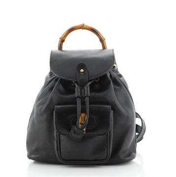 Gucci Vintage Bamboo Backpack Leather Mini