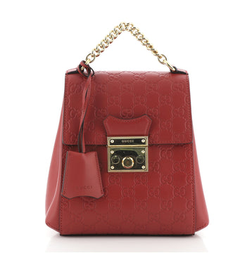 Gucci Padlock Backpack Guccissima Leather Mini