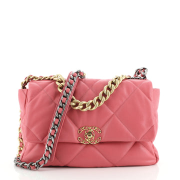 Chanel 19 Flap Bag Quilted Goatskin Maxi