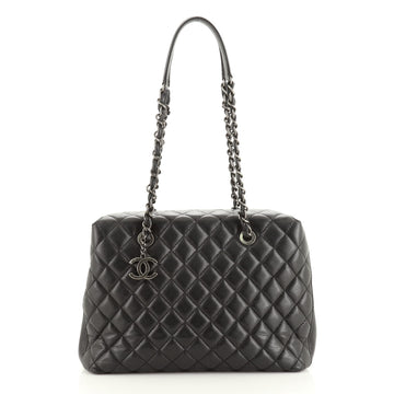 Chanel City Shopping Tote Quilted Caviar Small