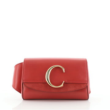Chloe C Belt Bag Leather with Suede