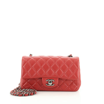Chanel Classic Single Flap Bag Quilted Lambskin Mini
