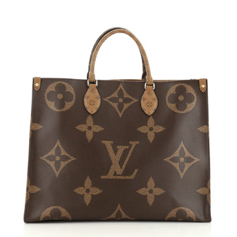 Louis Vuitton OnTheGo Tote Limited Edition Reverse Monogram Giant GM