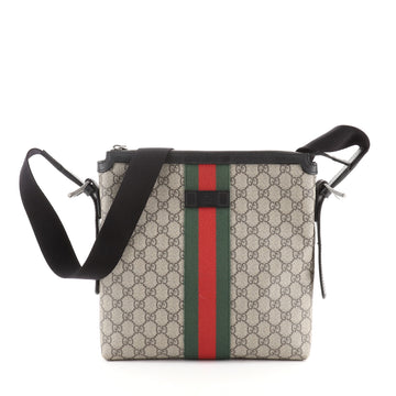 Gucci Web Messenger Bag GG Coated Canvas Medium