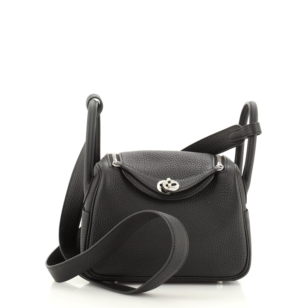 Hermès Lindy Rouge Sellier Clemence Mini Handbag