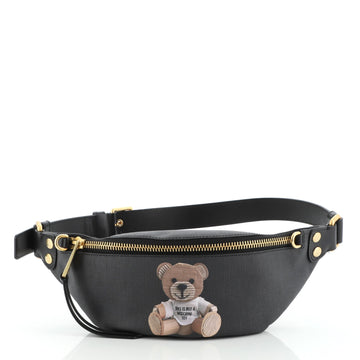 Moschino Teddy Bear Waist Bag Saffiano Leather