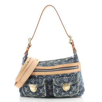 Louis Vuitton Baggy Handbag Denim PM