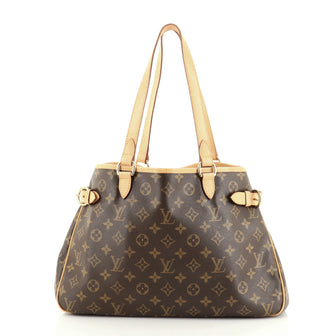 Louis Vuitton Batignolles Handbag Monogram Canvas Horizontal