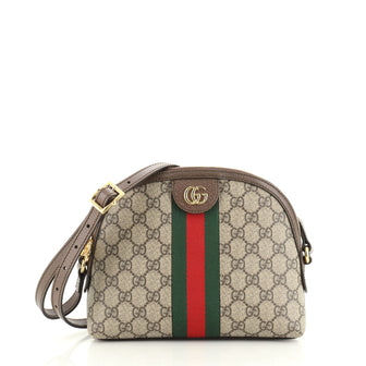 Gucci Ophidia Dome Shoulder Bag GG Coated Canvas Small
