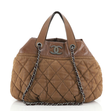Chanel In The Mix Tote Quilted Iridescent Calfskin Large
