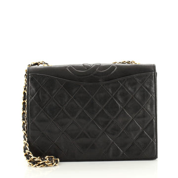 Chanel Vintage CC Full Flap Bag Quilted Lambskin Medium