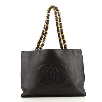 Chanel Vintage CC Chain Tote Lambskin XL