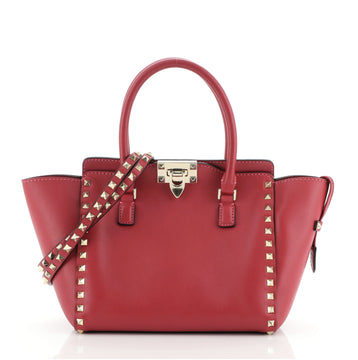 Valentino Rockstud Tote Rigid Leather Small