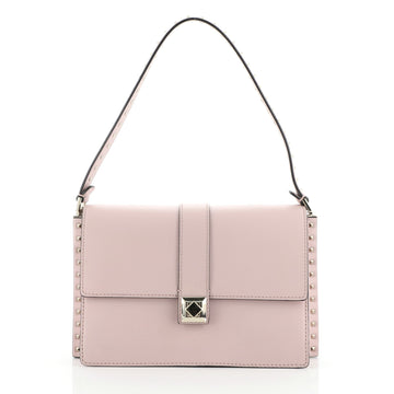 Valentino Rockstud Flap Shoulder Bag Leather Medium