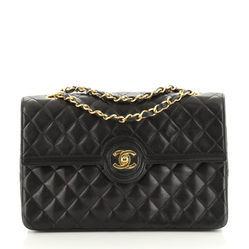 Chanel Vintage CC Chain Flap Bag Quilted Lambskin Medium