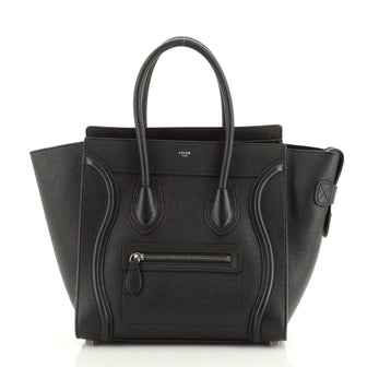 Celine Luggage Bag Grainy Leather Micro