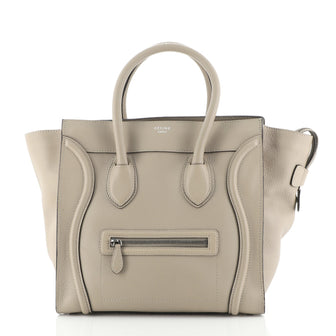 Celine Luggage Bag Grainy Leather Mini