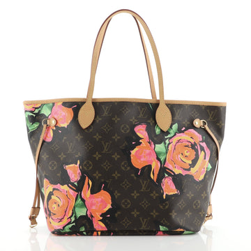 Louis Vuitton Neverfull Tote Limited Edition Monogram Roses MM