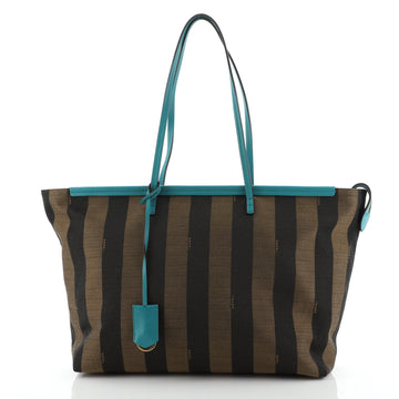 Fendi Pequin Roll Tote Canvas Large