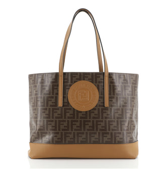 Fendi FF Shopping Tote Zucca Coated Canvas Medium