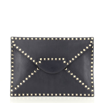 Valentino Rockstud Untitled Clutch Leather Medium