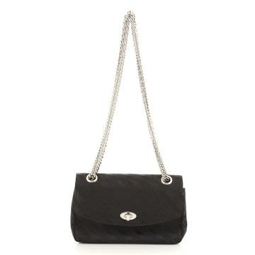 Balenciaga Lock Round Shoulder Bag Jacquard Medium