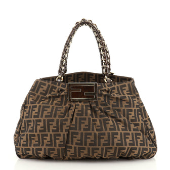 Fendi Mia Tote Zucca Canvas Large