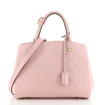 Louis Vuitton Montaigne Handbag Monogram Empreinte Leather MM
