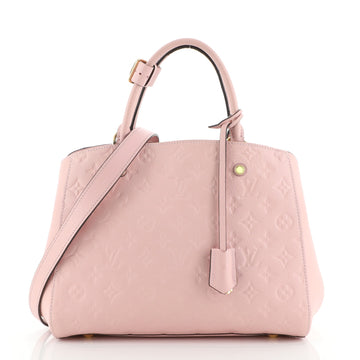 Louis Vuitton Montaigne Handbag Monogram Empreinte Leather MM