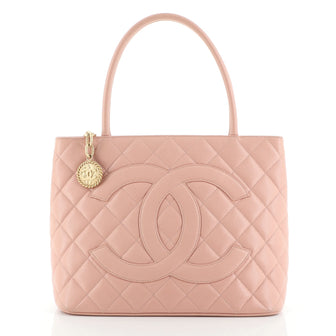 Chanel Medallion Tote Quilted Caviar