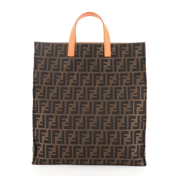 Fendi Open Shopping Tote Zucca Canvas Tall