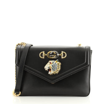 Gucci Rajah Chain Shoulder Bag Leather Small