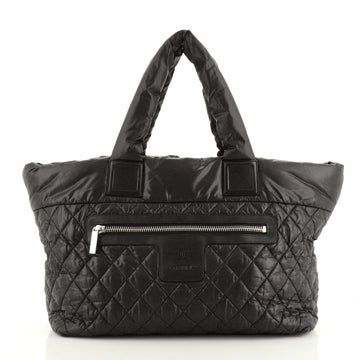 Chanel Coco Cocoon Zipped Tote Quilted Nylon Medium