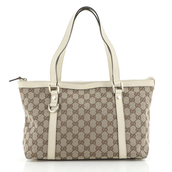 Gucci Abbey Zip Tote GG Canvas Medium