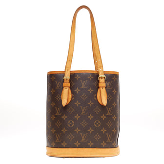 Louis Vuitton Bucket Bag Canvas Petit 