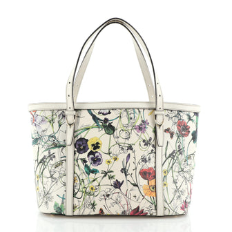 Gucci Nice Tote Floral Printed Leather Small