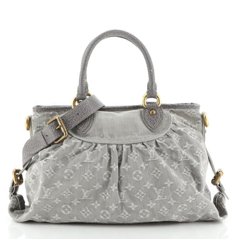 Louis Vuitton Neo Cabby Handbag Denim MM