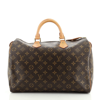 Louis Vuitton Speedy Handbag Monogram Canvas 35