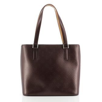 Louis Vuitton Mat Stockton Handbag Monogram Vernis