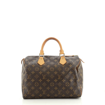 Louis Vuitton Speedy Handbag Monogram Canvas 30