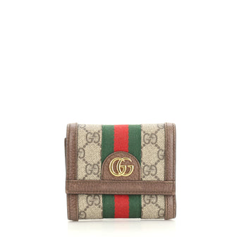 Gucci Ophidia Wallet GG Coated Canvas Compact