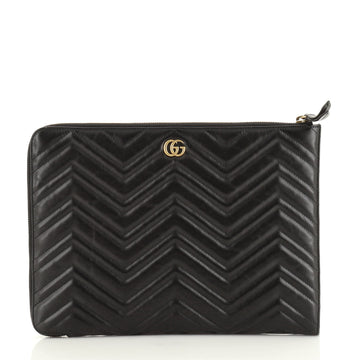 Gucci GG Marmont Portfolio Clutch Matelasse Leather