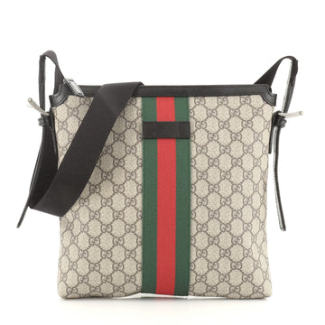 Gucci Web Messenger Bag GG Coated Canvas Medium