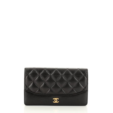Chanel Gabrielle Bifold Wallet Quilted Aged Calfskin