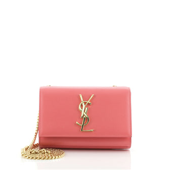 Saint Laurent Classic Monogram Crossbody Bag Grainy Leather Small