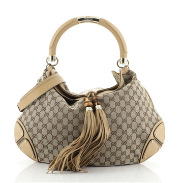 Gucci Indy Hobo GG Canvas Large