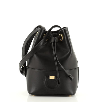 Salvatore Ferragamo City Bucket Bag Leather Small
