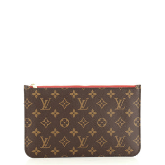 Louis Vuitton Neverfull Pochette Monogram Canvas Large