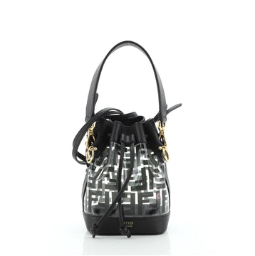 Fendi Mon Tresor Bucket Bag Zucca PU Mini