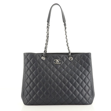 Chanel Classic CC Shopping Tote Quilted Caviar Large